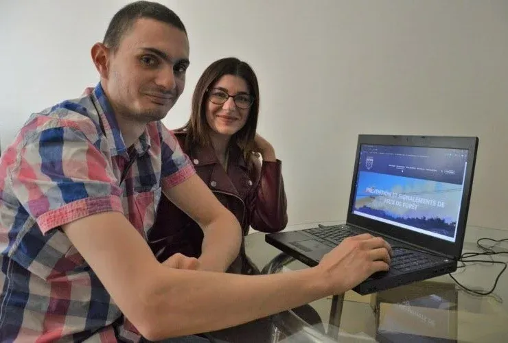 Florian Guichard et Aline Roux