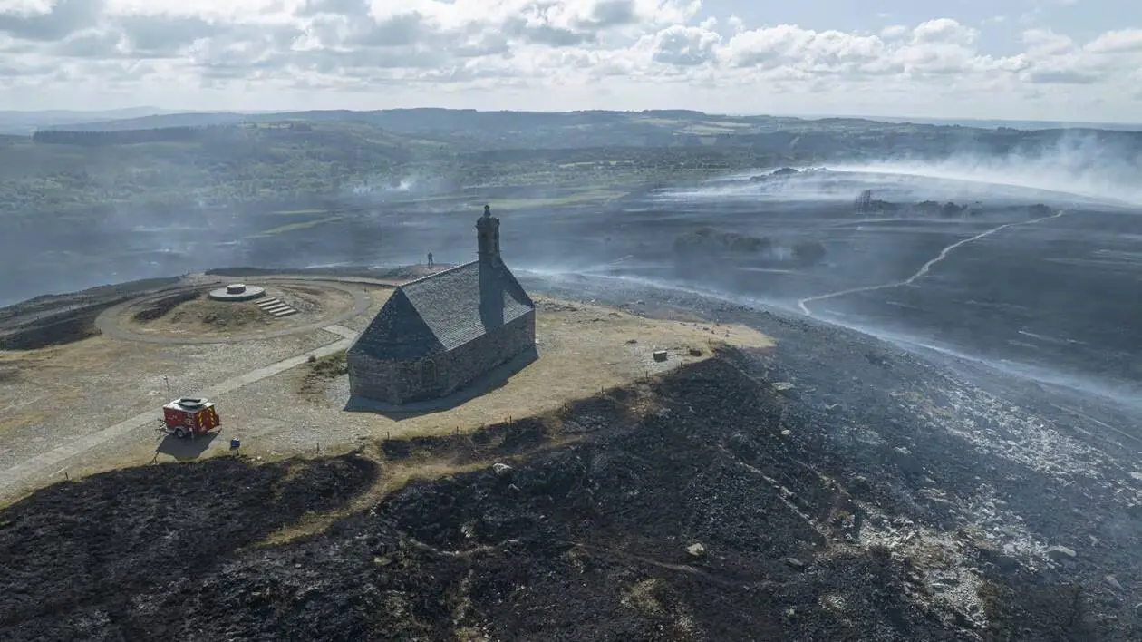 Incendie des Monts d’Arrée en Bretagne en 2022