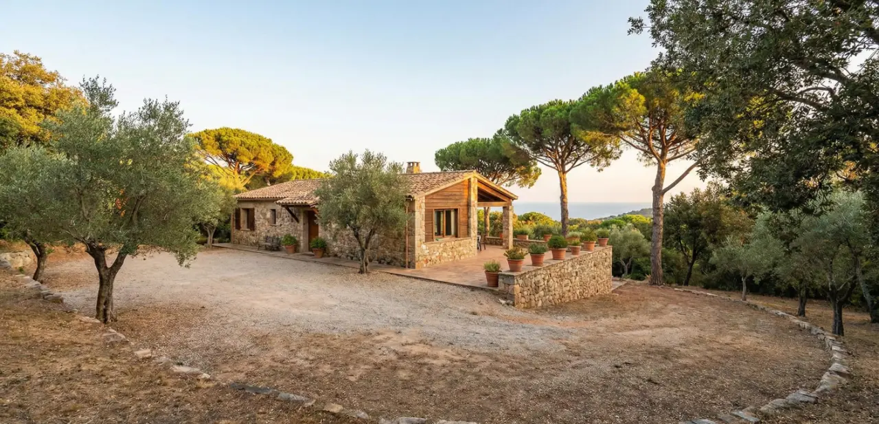 Maison bien débroussaillée