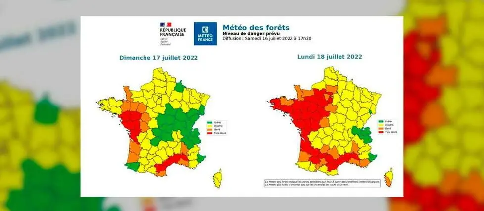Carte Météo des forêts