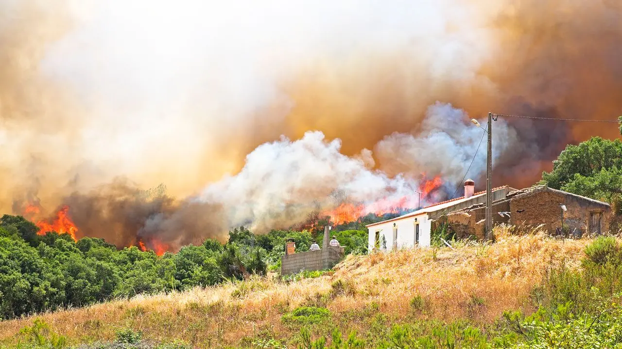 Maison protégée contre incendie