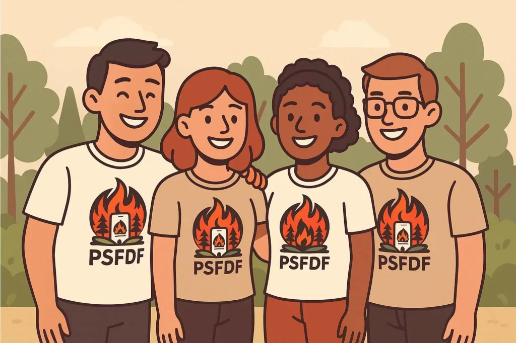 membres de l'association Prévention et Signalement Feux De Forêt